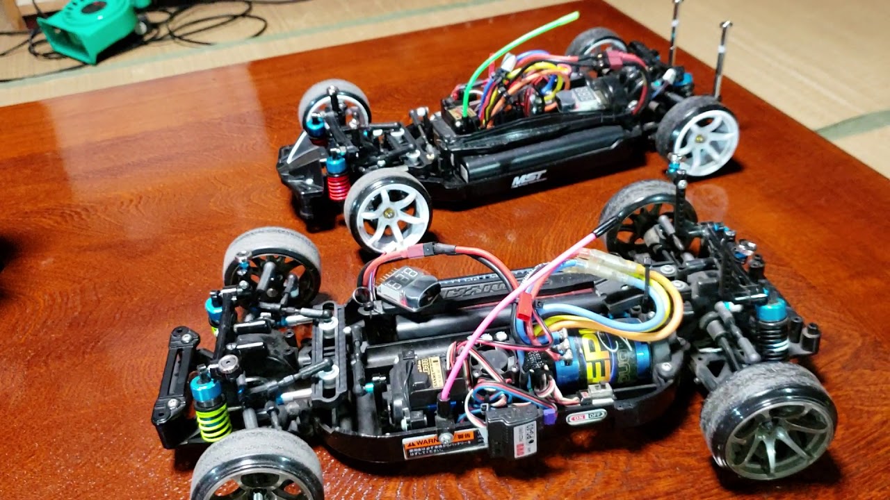 タミヤTT-01 とTT-02二駆ドリ仕様にGRKのスライドラックとナックルを