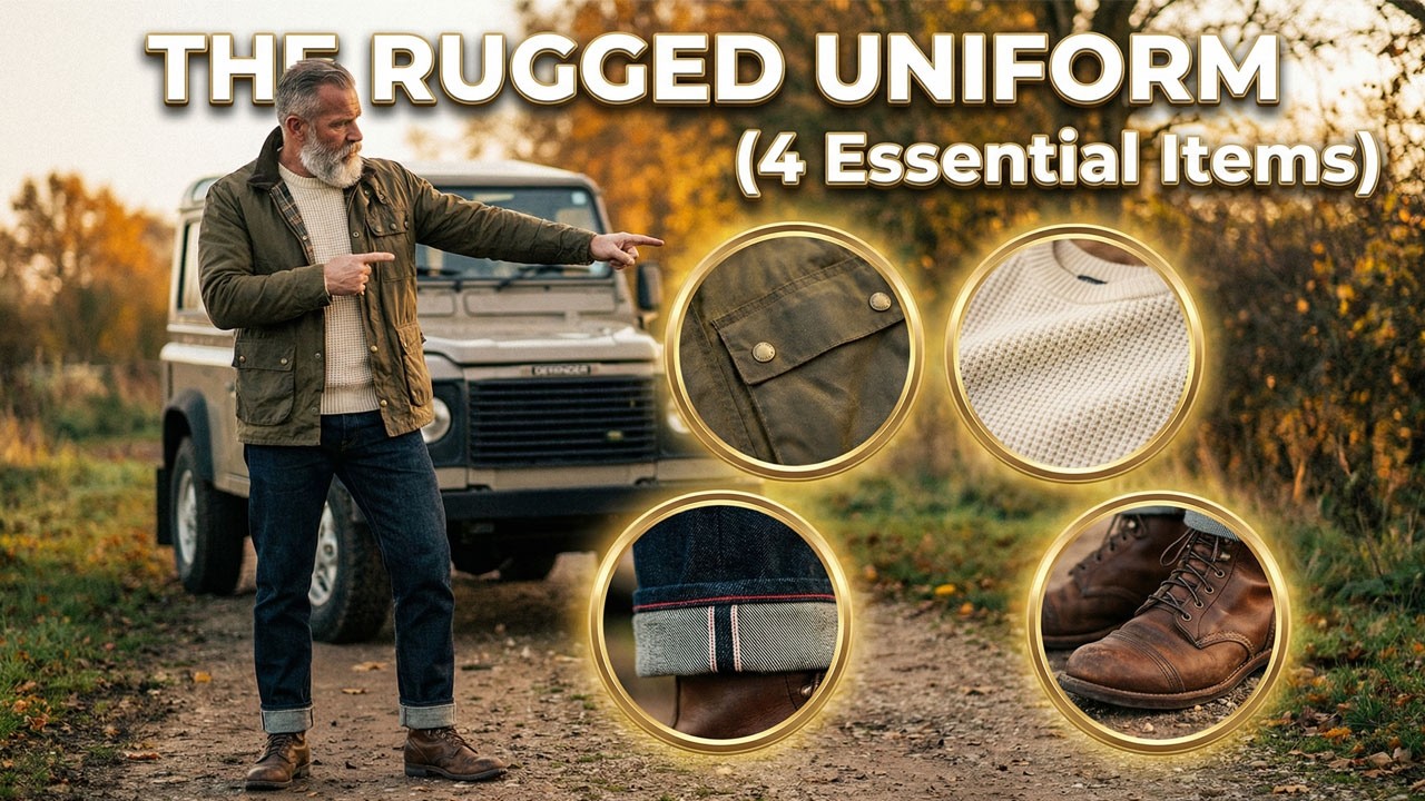 PABLO VINCI】Mohair cardigan/Knee patch remake denim/Damaged