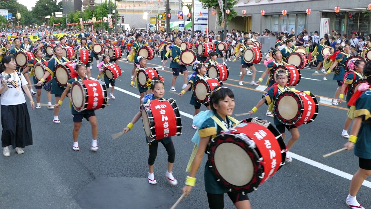 元村こどもさんさ愛好会／第41回 盛岡さんさ踊り2018（三日目） - YouTube
