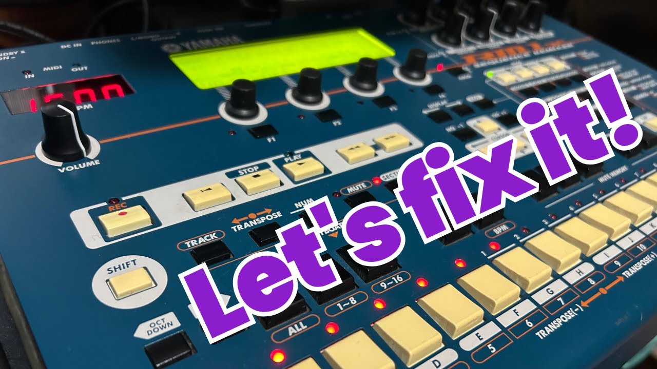 fixing things: YAMAHA RM1X (+retrobright fix) - YouTube