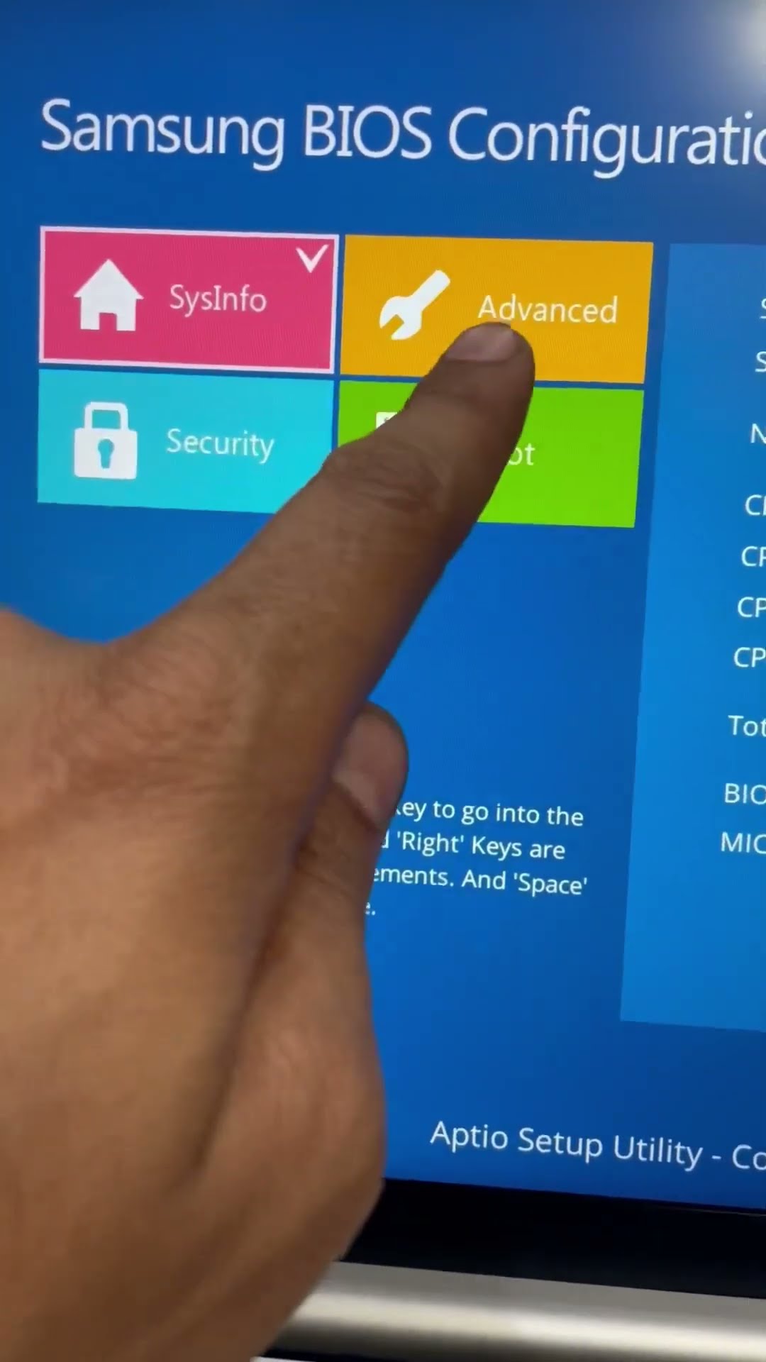 Samsung Galaxy laptop Bios key #laptop #samsung - YouTube