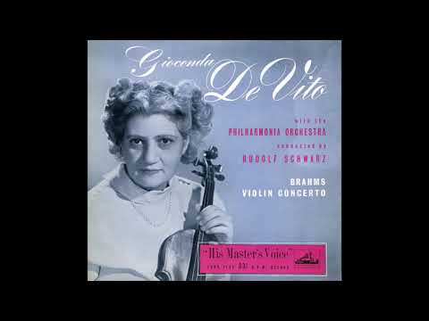 HQ remaster] Gioconda de Vito, Schwarz & Philharmonia O - Brahms