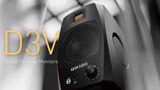 ADAM Audio D3V 3.5-inch Powered Studio Monitor Pair - Black