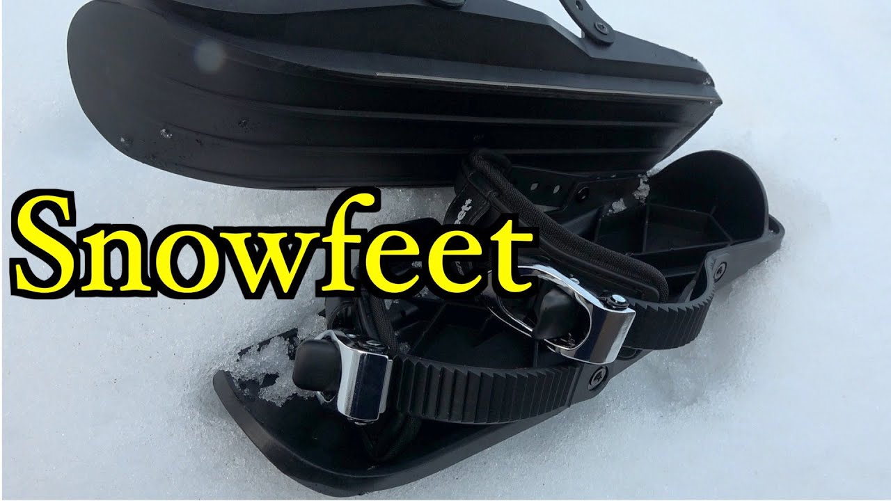 スノーフィート【snowfeet】でゲレンデ滑ってみた！ - YouTube