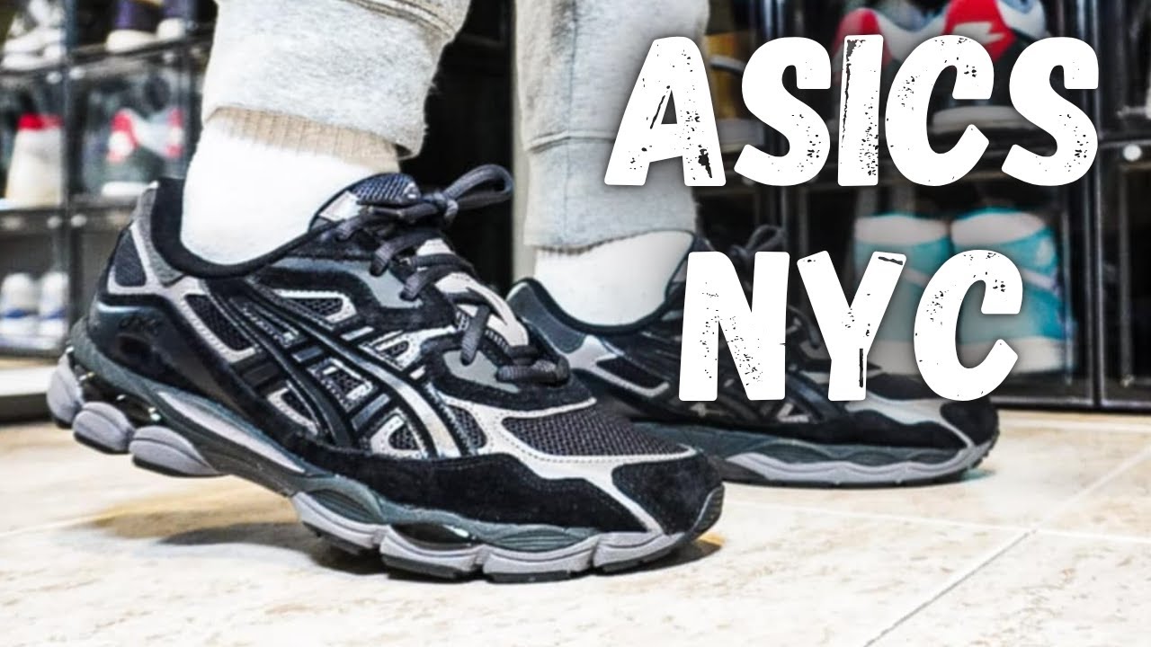 ASICS GEL NYC GRAPHITE GREY BLACK - YouTube
