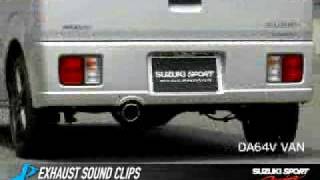 エブリイ スズキスポーツレーシングSP-Xマフラー サウンド - YouTube