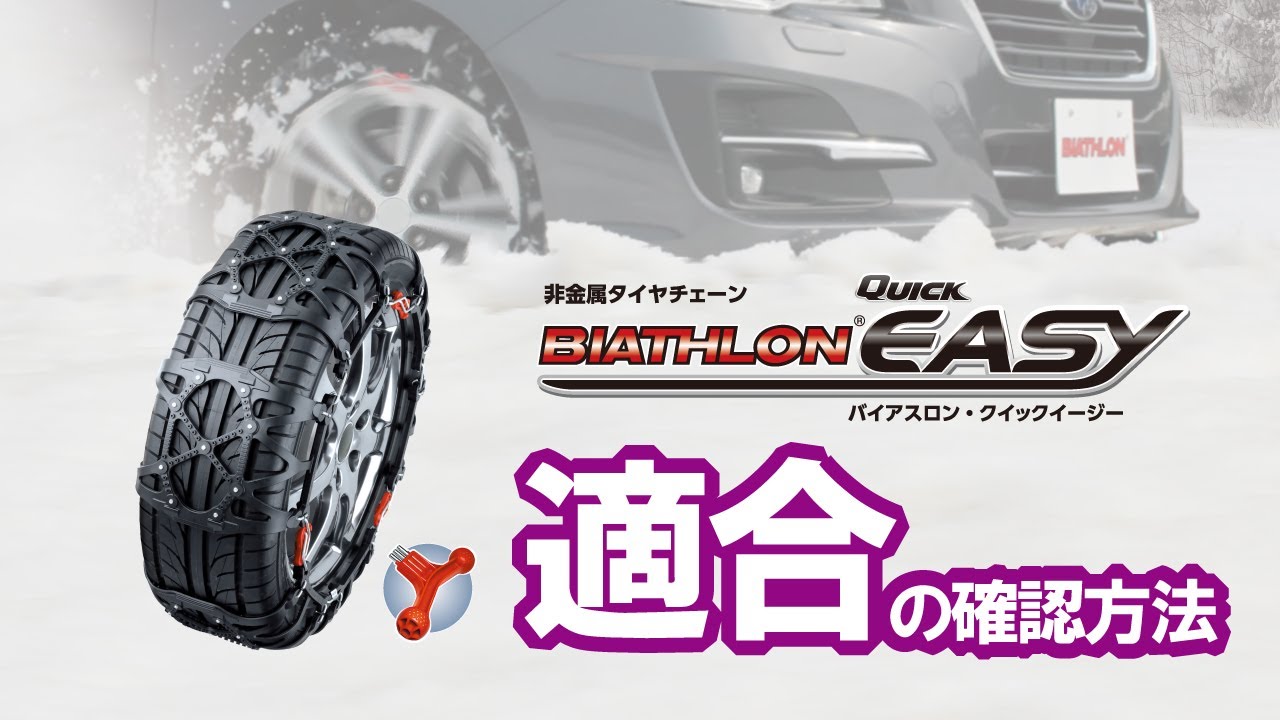 QE18 非金属タイヤチェーン バイアスロンクイックイージー (R80