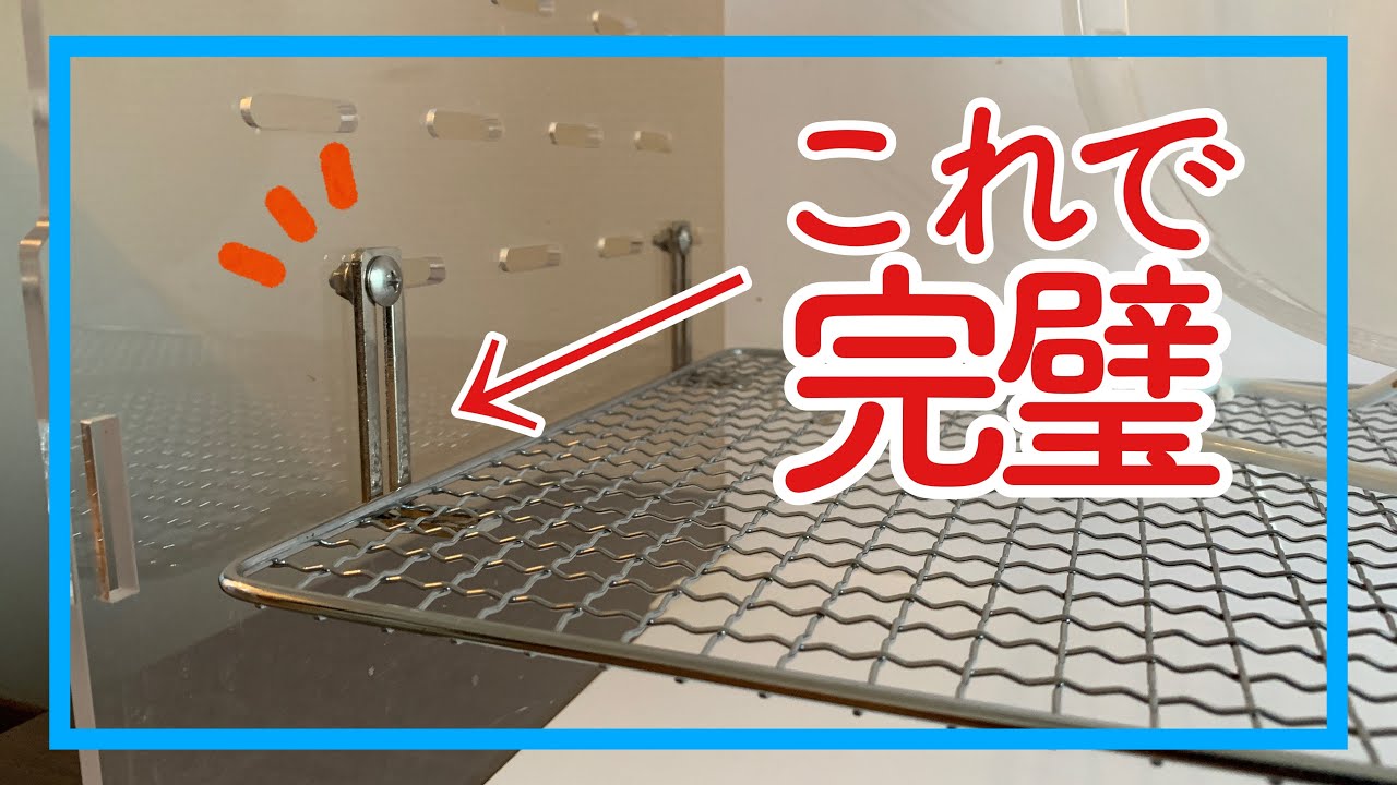 フクロモモンガ】アクリルルーム390highに金網を設置する完璧な方法が
