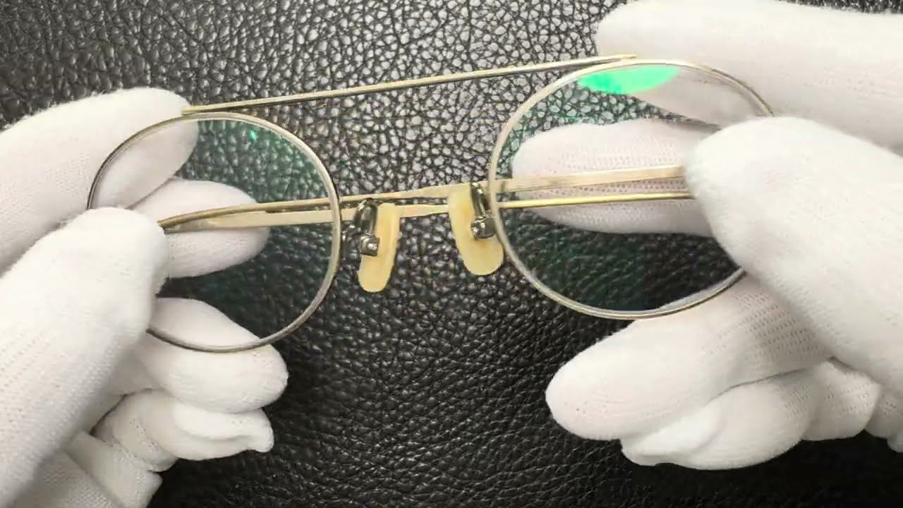 カネコガンキョウ 金子眼鏡 VINTAGE KV-55 ATG - YouTube