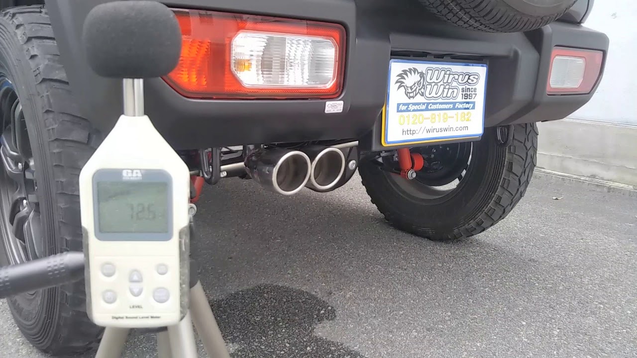 WirusWin】スズキ ジムニー（JB64）用左出しツインマフラー - YouTube