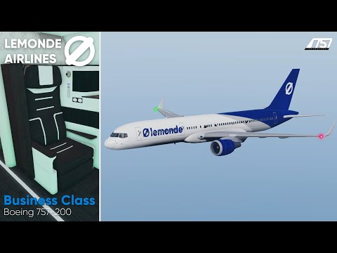 ROBLOX | LeMonde Airlines | Business Class | Boeing 757-200 - YouTube
