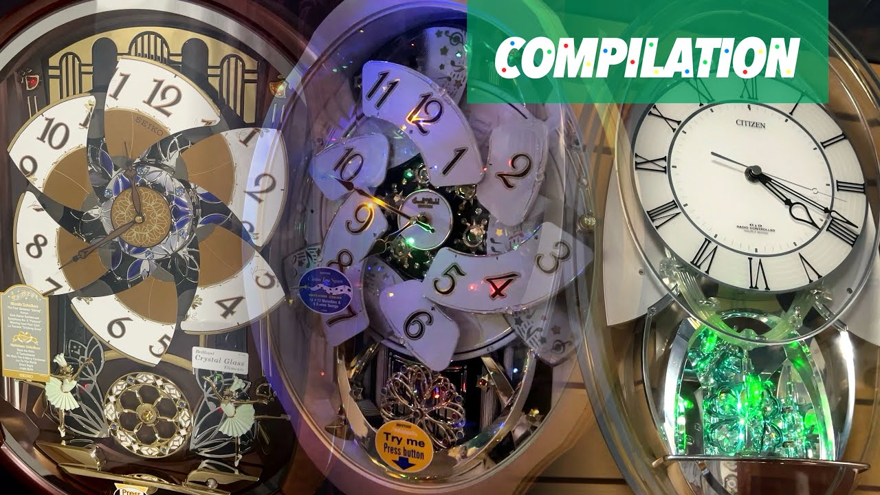 25 Minutes Of Musical Clocks Playing Christmas Songs