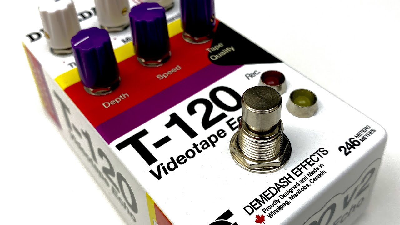 Demedash Effects - V2 T-120 Videotape Echo - YouTube