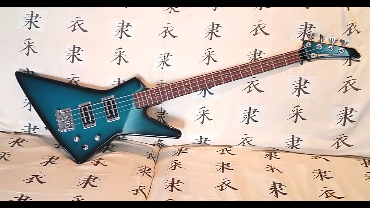 Fernandes Explorer Bass BXB-55 1985 Restauration part 1 of 2 - YouTube