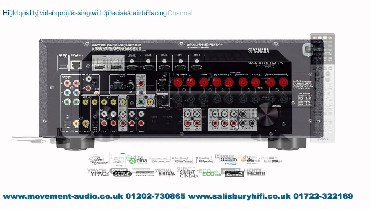 Yamaha RX-V773/RXV773 AV Receiver from Movement Audio (Salisbury