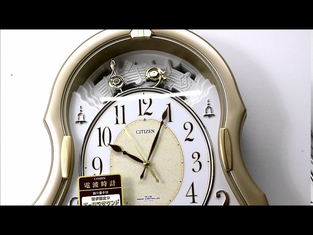 シチズン電波掛時計 「パルミューズコンチェル」 4MN496-018 Rhythm