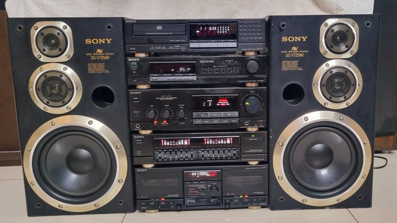 Sold)SONY Stereo Rack System With Speaker LBT-V725 Series/For Sale