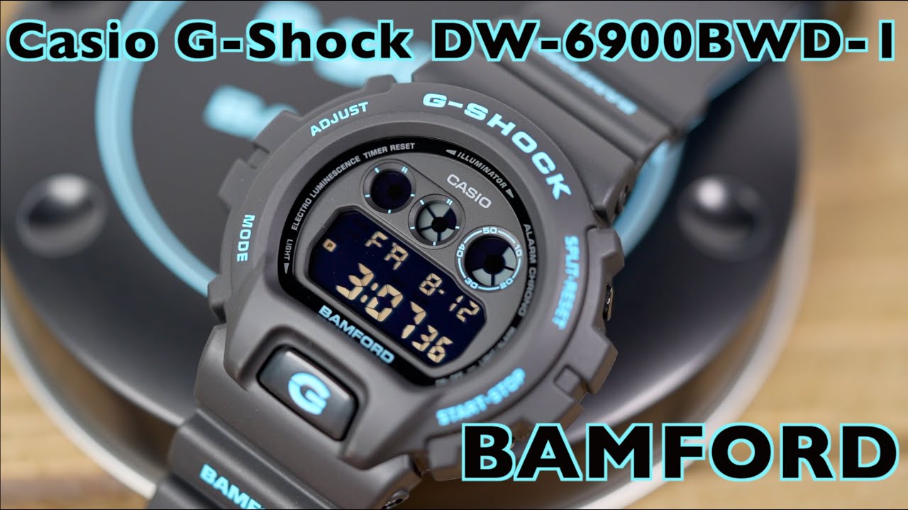 Bamford Casio G Shock DW6900BWD 1 Triple Blue review - YouTube