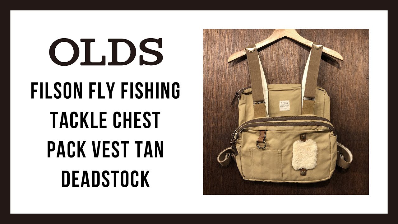 Filson Fly Fishing Tackle Chest Pack Vest Tan｜フィルソン フライ