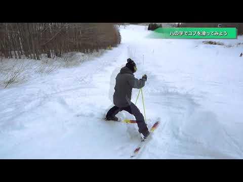 スキー・コブ斜面の滑り方】第1歩「姿勢の三原則と動きの三要素」しげ