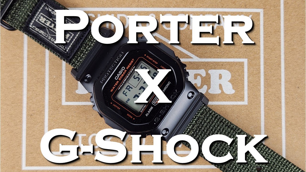 Porter x G-Shock GM-5600EY-1 Collaboration for 85th Anniversary