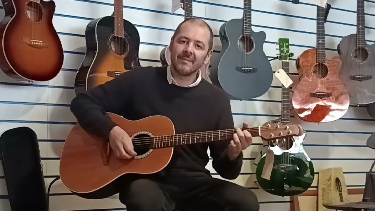 Used Ovation Standard Balladeer 1711 Electro Acoustic Guitar