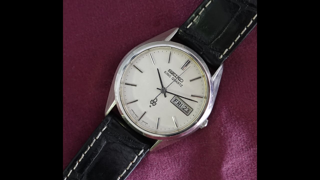 1975 Seiko King Quartz 48KQ men's vintage watch. Model reference