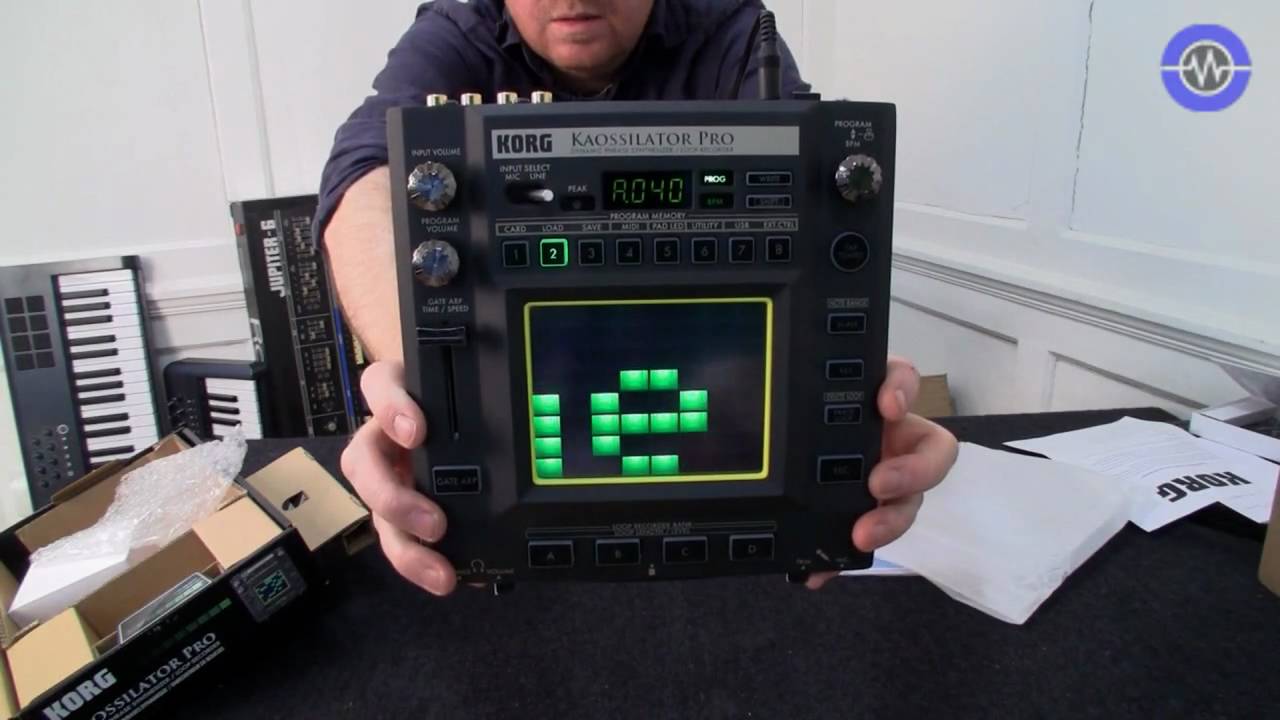 Korg Kaossilator Pro Un-boxing and MIDI Control Preview - YouTube