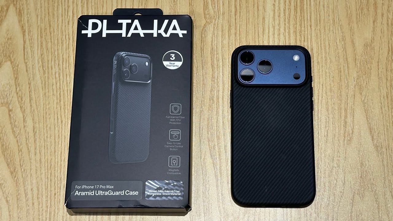 Pitaka Ultraguard for iPhone 17 Pro Max (deep blue) - YouTube