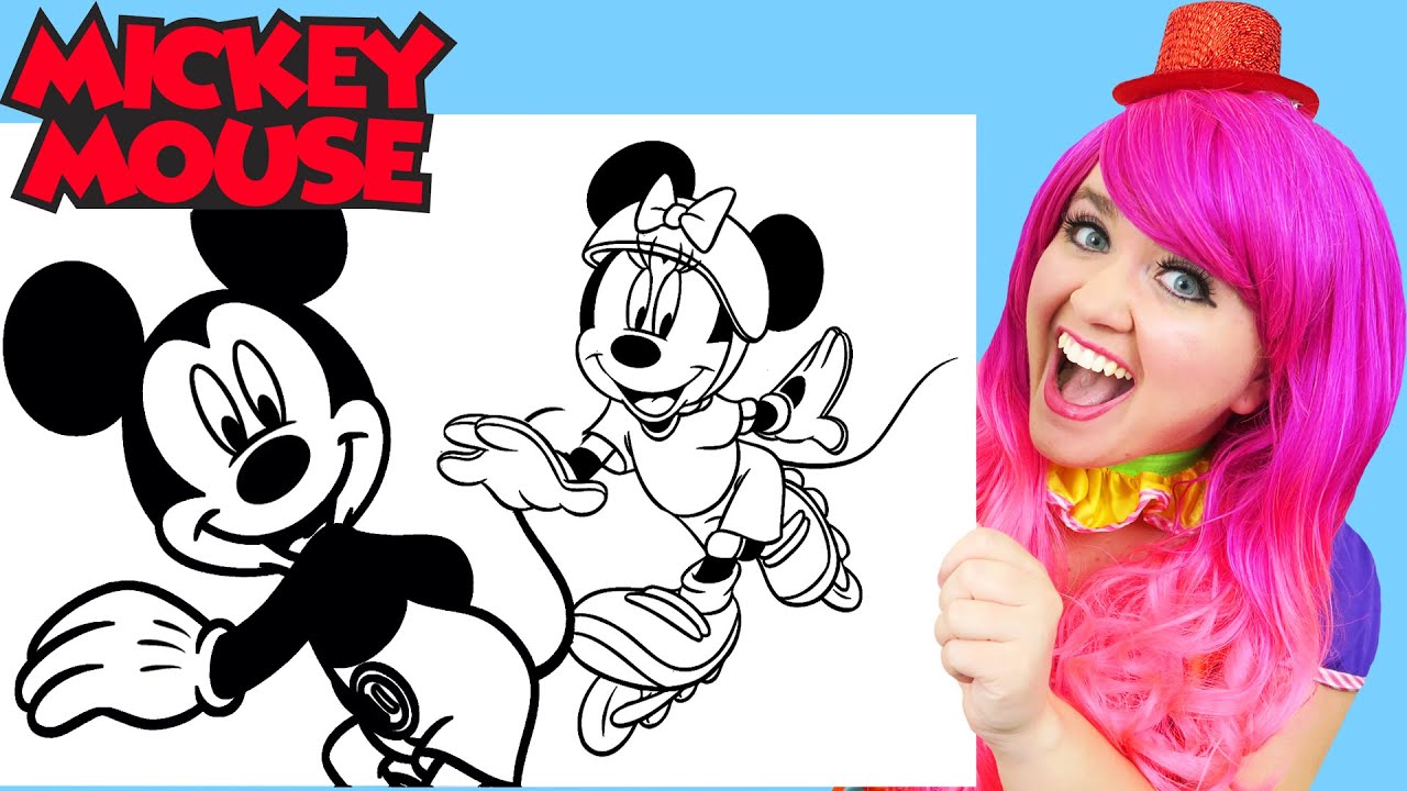 How To Color Mickey Mouse Halloween | Pencils - YouTube