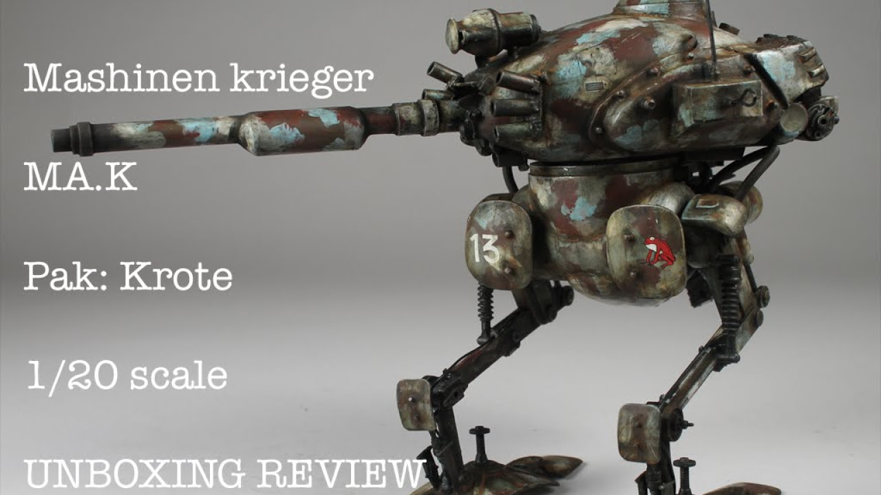 Maschinen Krieger 1/20 Ma.K. Pak Krote by Wave - YouTube