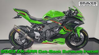 Kawasaki ZX-4RR ZX-4R Cat-Back Slip-on Carbon Exhaust