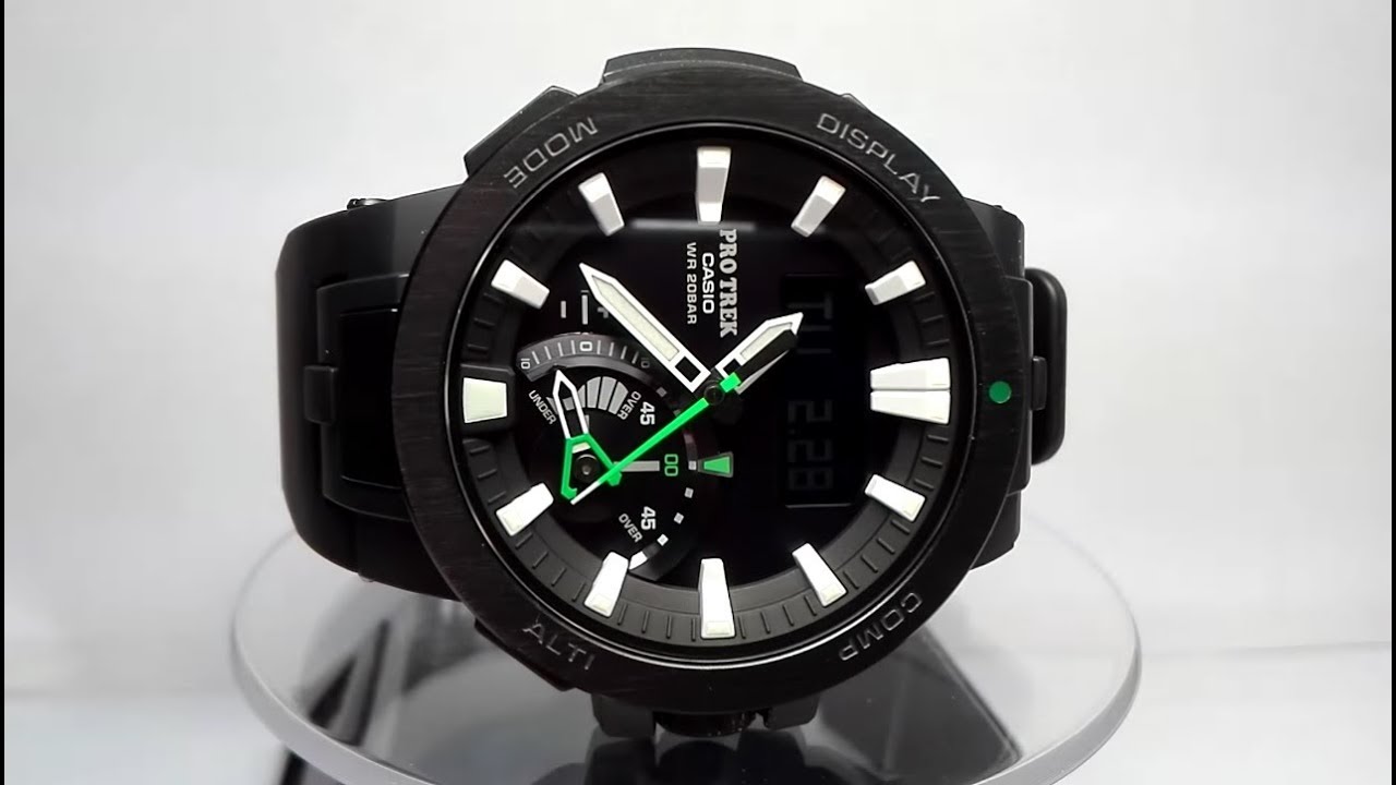 Casio Pro Trek PRW-7000-1AER watch video Module 5480 - YouTube