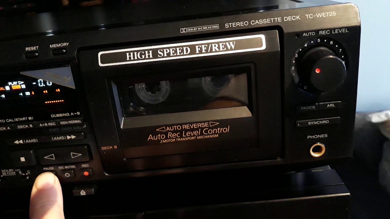 Sony TC-WE725 - YouTube