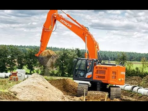 Hitachi ZX345USLC-7H Excavator Walkaround - YouTube