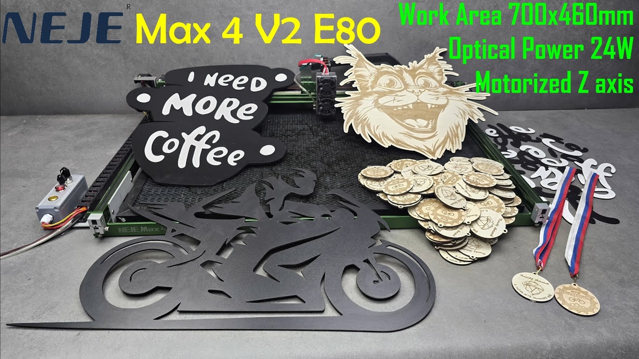 Powerful, Strong and Precise NEJE Max 4 V2 E80 with Motorized Z