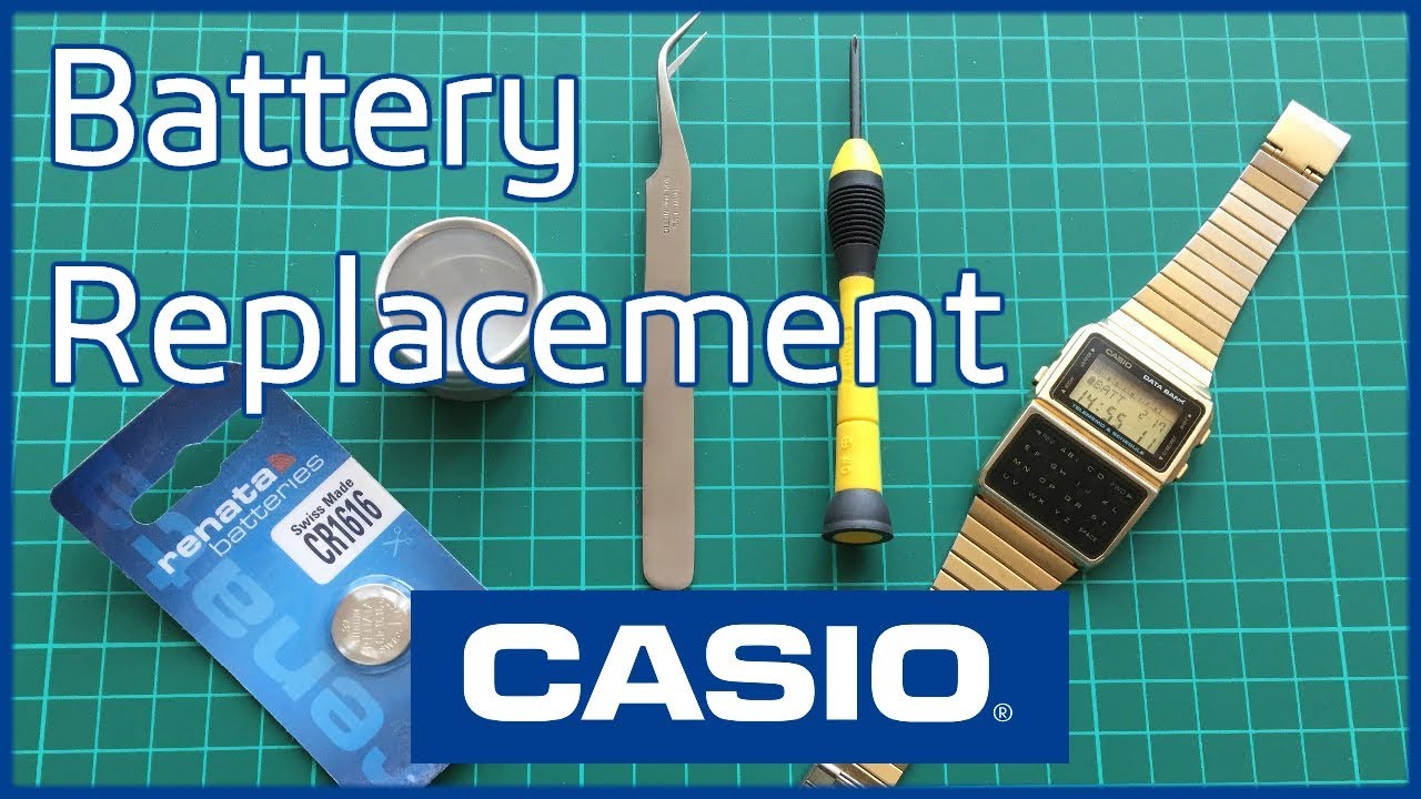Casio Digital Calculator Databank Watch Battery Replacement DBC