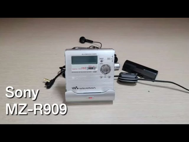 Sony MZ-R909 Mlni Disk Walkman Player - YouTube