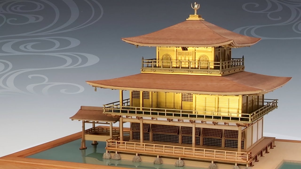 1/75 鹿苑寺 金閣】製品紹介 - YouTube