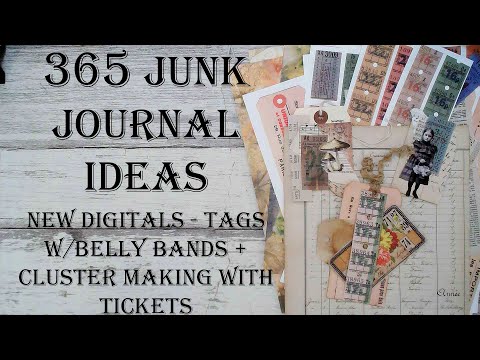 Day 70 of 365 Days of Junk Journal Ideas - How To Make Ephemera w