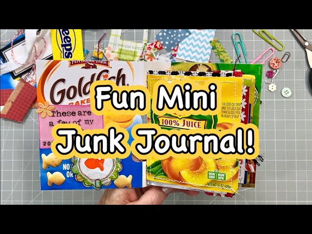 Mini Junk Journal Flip-through 😋 Yummy Memories - YouTube