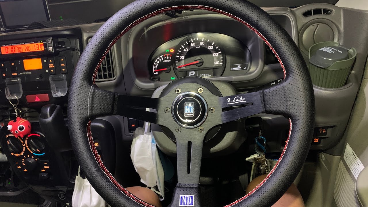 エブリィハンドル交換(ステアリング舵角センサー対処方法) - YouTube