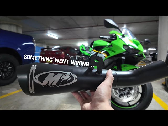 Installing the M4 GP19 on My 2025 Kawasaki Ninja ZX6R, But