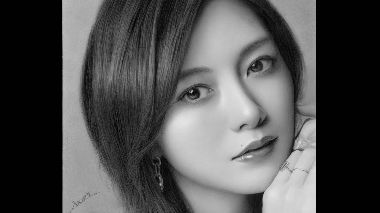 鉛筆画 白石麻衣 メイキング動画 / Pencil Drawing - YouTube