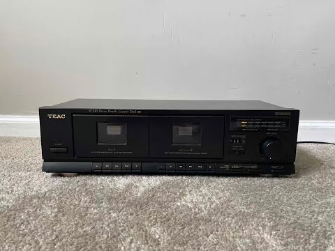 Teac W-410 Stereo Dual Double Cassette Deck Tape Player - YouTube