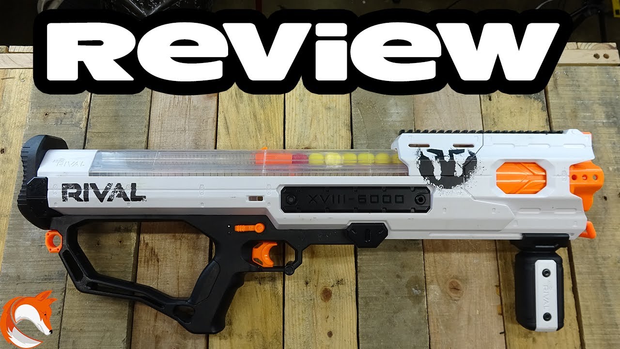 REVIEW Nerf Rival XVIII-6000 Phantom Corps Hades Blaster - YouTube