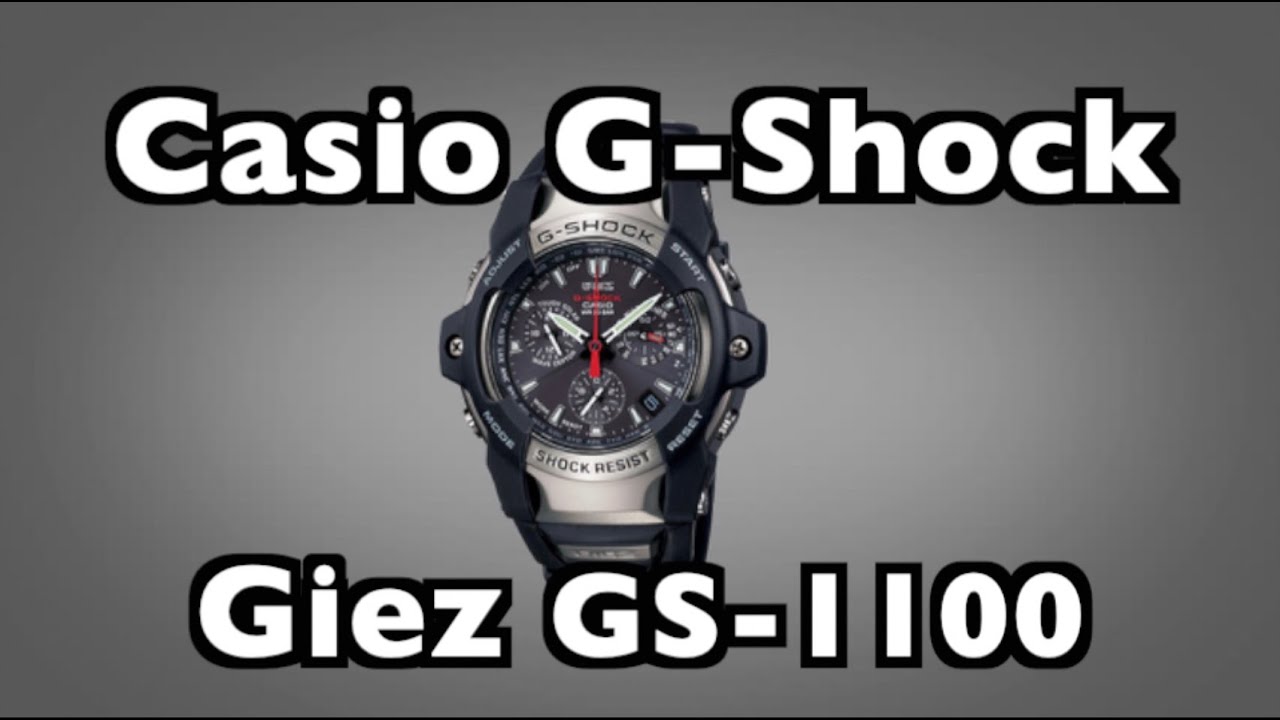 Casio G-Shock Giez GS1100 module 4777 - YouTube