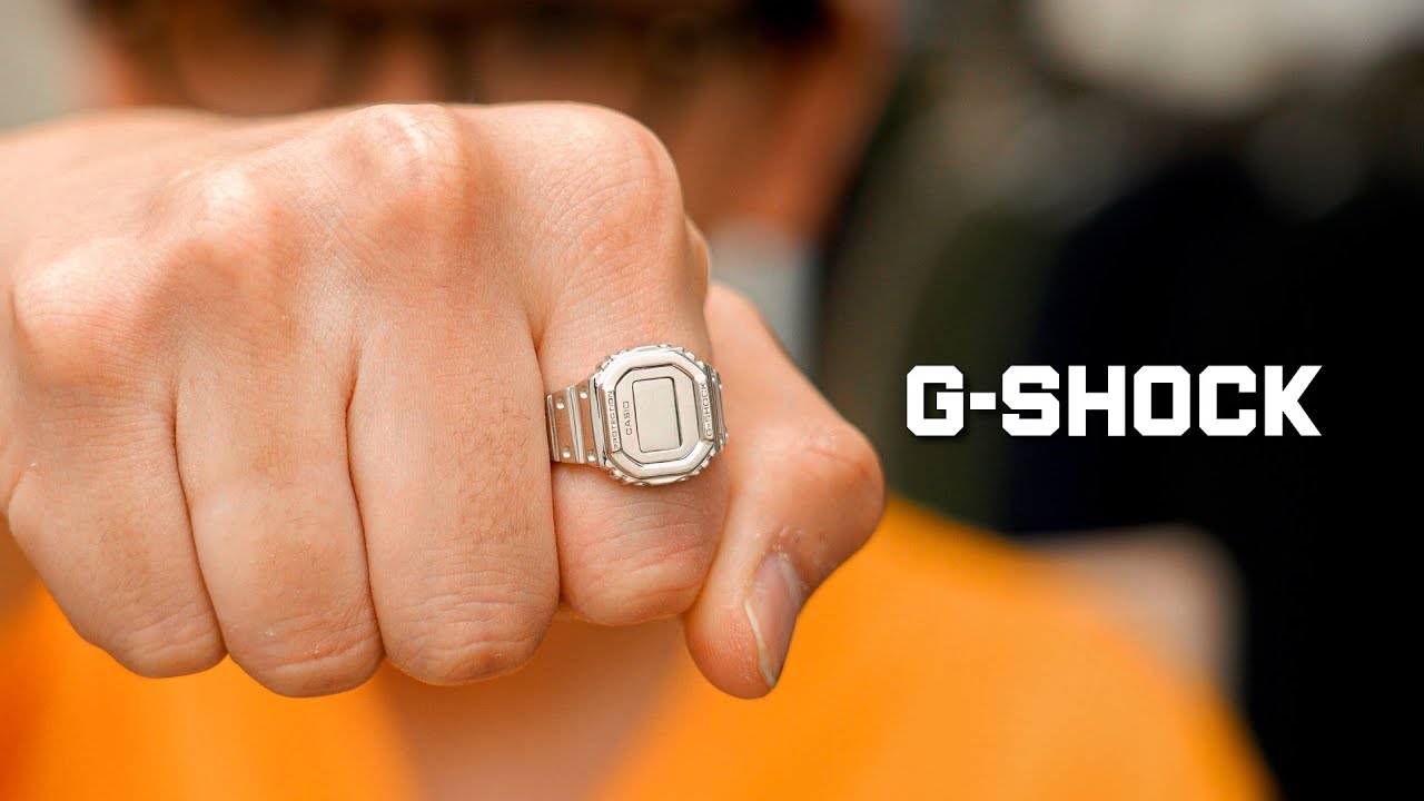 G-SHOCKの名作を忠実に再現したシルバーリング【アクセサリー】 - YouTube