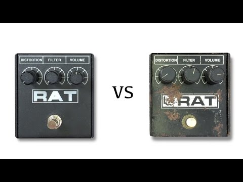 New RAT vs 1985 ProCo RAT White Face - YouTube