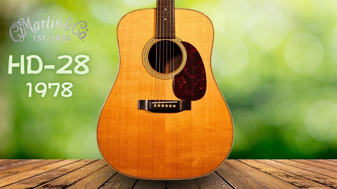 A 1978 Martin HD-28 pre-war style SQ neck guitar in pristine